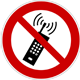  Interdiction d'activer des téléphones mobiles