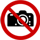 Interdiction de photographier