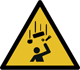 Pictogramme danger chute d'objets