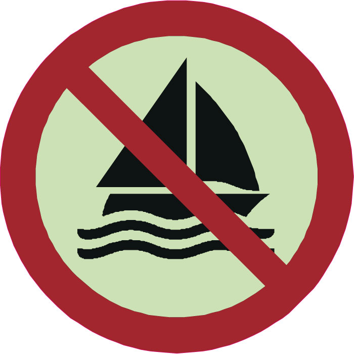 Panneau interdit de voile photoluminescent