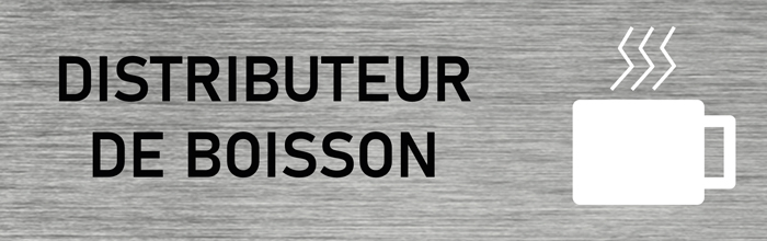 Plaque de porte Distributeur de boisson