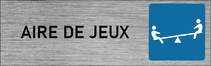 Plaque de porte Aire de jeux