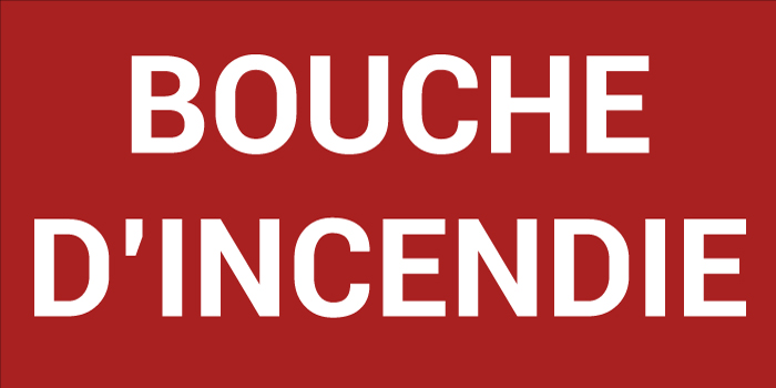 Pictogramme BOUCHE D’INCENDIE
