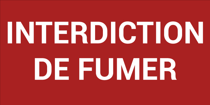Pictogramme INTERDICTION DE FUMER
