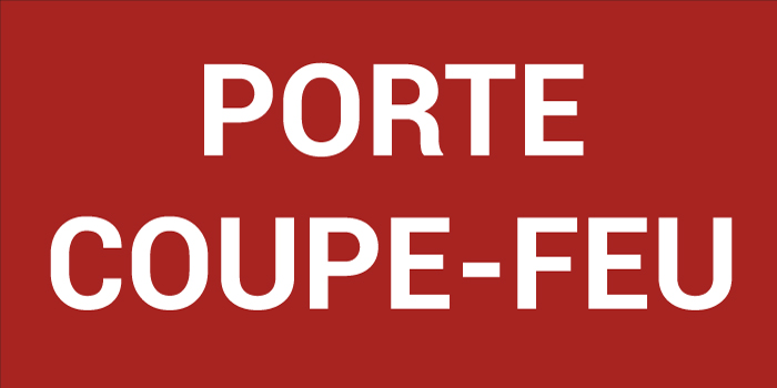 Pictogramme PORTE COUPE-FEU
