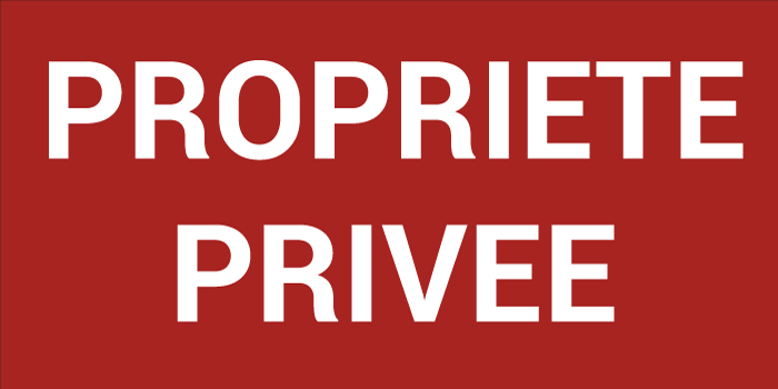 Pictogramme PROPRIÉTÉ PRIVÉE
