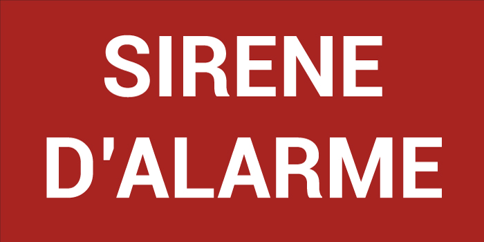 Pictogramme SIRÈNE D’ALARME

