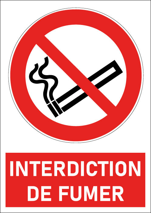 Pictogramme Interdiction de fumer
