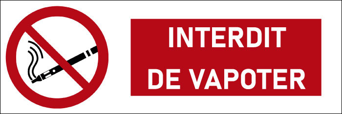 Pictogramme Interdit de vapoter