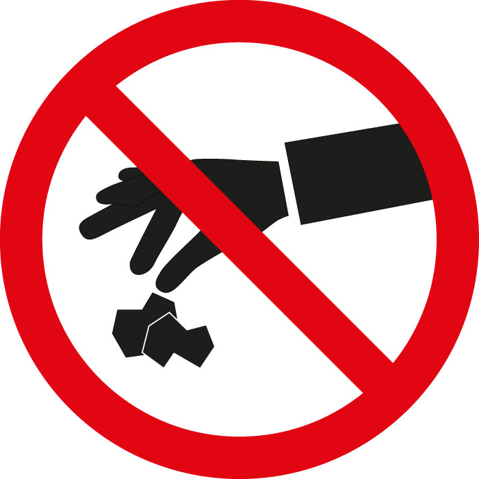 Pictogramme Défense de jeter des déchets