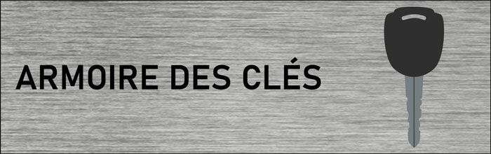 Plaque de porte Armoire des clés