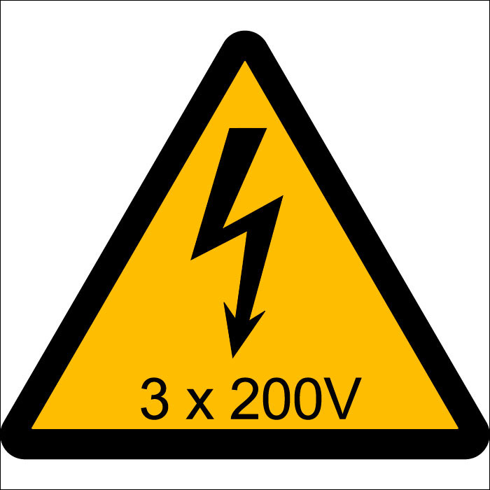 Pictogramme électricité-3x200V