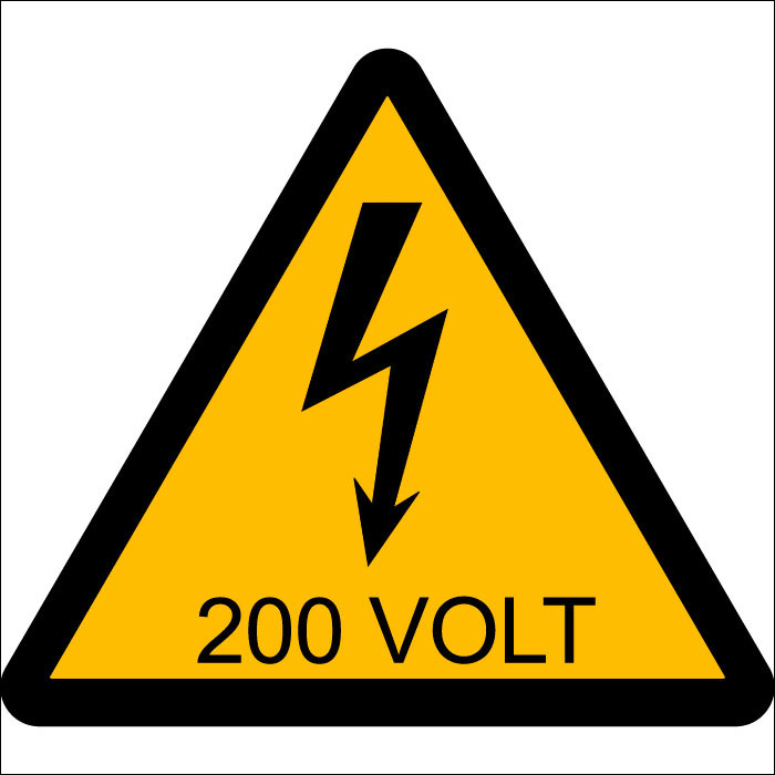Pictogramme électricité-200V