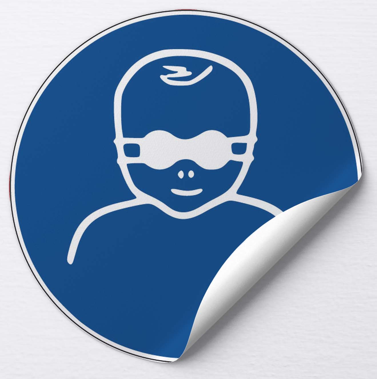 Autocollant Protection opaque obligatoire des yeux pour les enfants en bas âge
