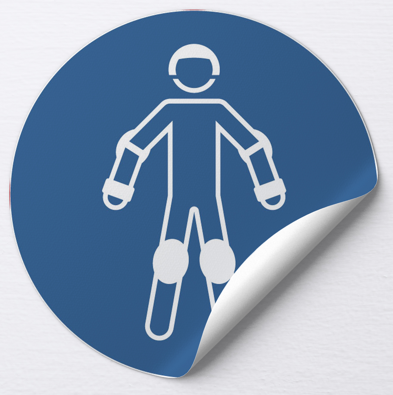 Autocollant Porter un équipement de protection pour sports à roulettes
