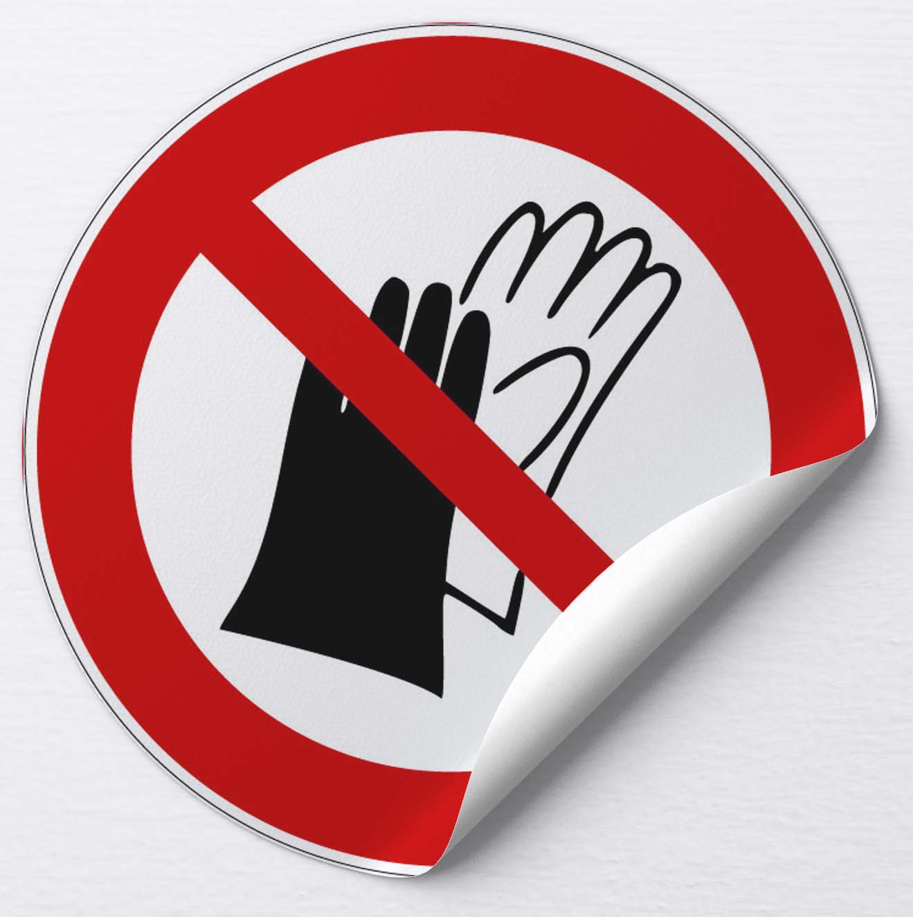 Autocollant Port de gants interdit