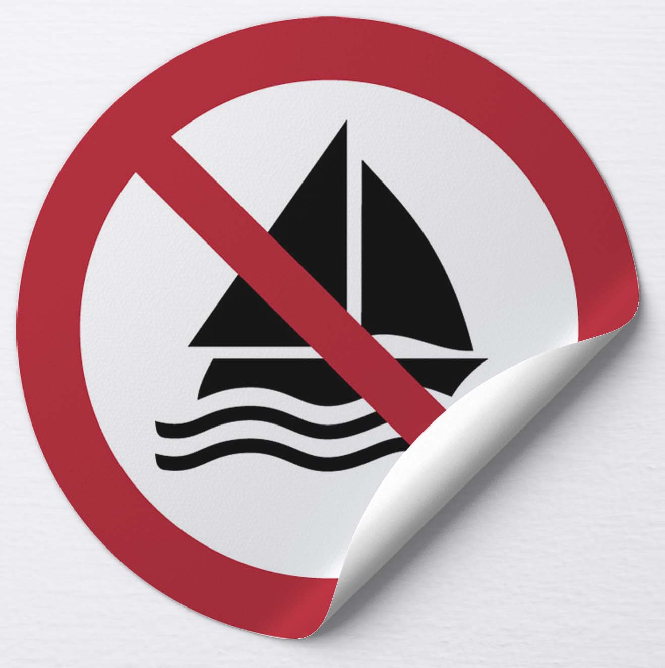 Autocollant Pratique de la voile interdite
 
