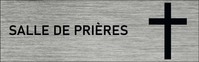 Plaque de porte Salle de prières