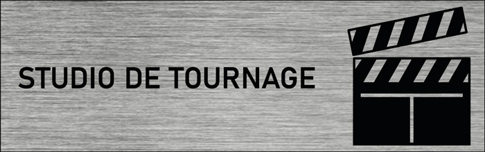 Plaque de porte Studio de tournage