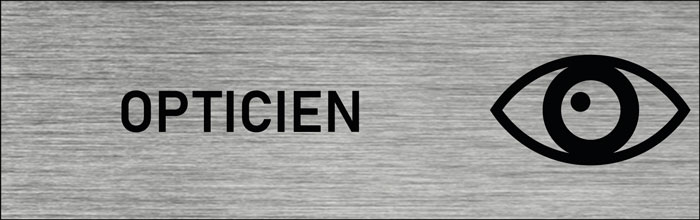 Plaque de porte Opticien