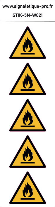 Panneau Matières inflammables – 5N