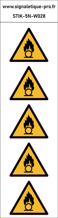 Panneau Substances comburantes – 5N