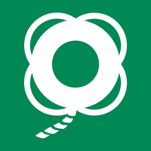 Pictogramme Bouée de sauvetage avec ligne ISO 7010 E041