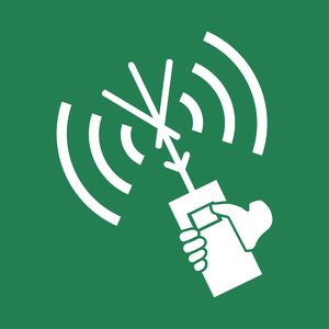 Pictogramme Appareil radiotéléphonique VHF bidirectionnel ISO 7010 E051