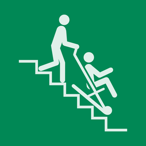 Pictogramme Chaise d'évacuation ISO 7010 E060