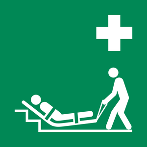 Pictogramme Matelas d'évacuation ISO 7010 E067