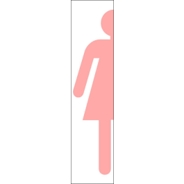 STICKER Toilette femme rose