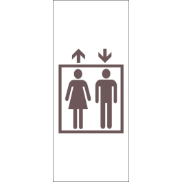 STICKER 847577 ascenseur-homme-femme double flèche 5