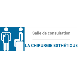 Plaque de porte classique Chirurgie esthétique