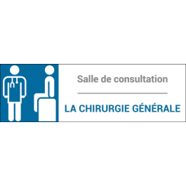 Plaque de porte classique Chirurgie générale