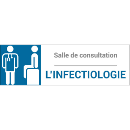 Plaque de porte classique Infectiologie
