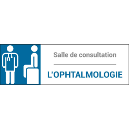 Plaque de porte classique Ophtalmologie