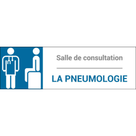 Plaque de porte classique Pneumologie