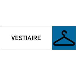Plaque de porte classique Vestiaire