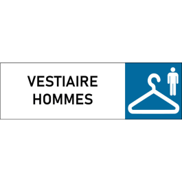 Plaque de porte classique Vestiaire Hommes