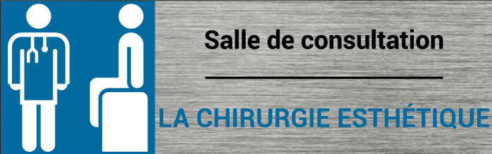 Plaque de porte Chirurgie esthétique