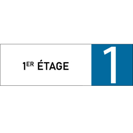 Plaque de porte classique 1er étage