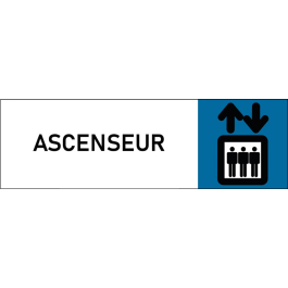 Plaque de porte classique Ascenseur