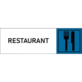 Plaque de porte classique Restaurant