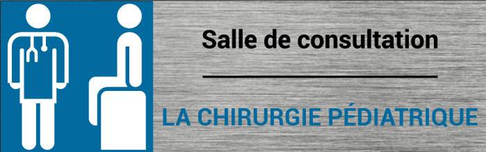 Plaque de porte Chirurgie pédiatrique