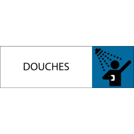 Plaque de porte classique Douches