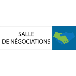 Plaque de porte classique Salle de négociations
