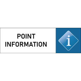 Plaque de porte classique Point Information