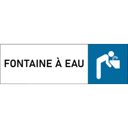 Plaque de porte classique Fontaine à eau