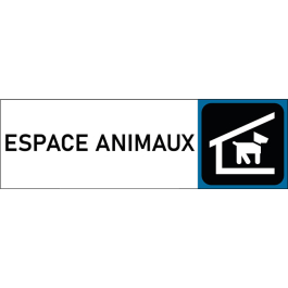 Plaque de porte classique Espace animaux