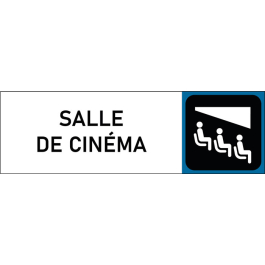 Plaque de porte classique Salle de cinéma